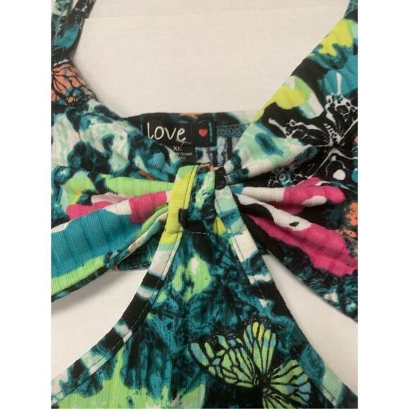 Floral Patterned Cut Out Dress - Picture 4 of 5